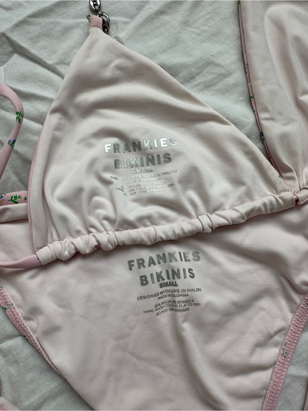 Frankie's Bikinis Fairytale Pink Bikini Set Size S - Picture 3 of 4